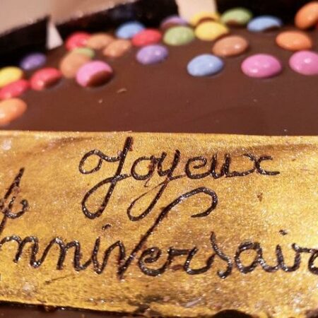 Plaque décor chocolat personnalisée