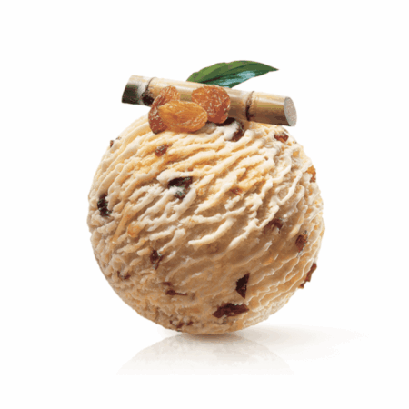 boule de glace rhum raisins
