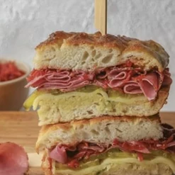 Focaccia-pastrami